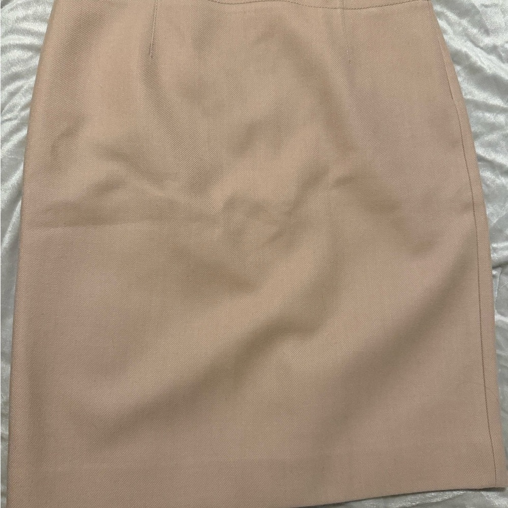 J. Crew Classic Beige Pencil Skirt